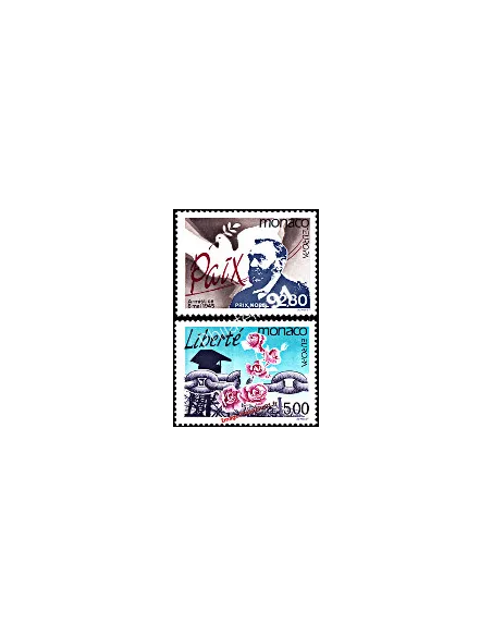 Timbres de MONACO n° 1987 - 1988 - EUROPA 1995 - Paix et Liberté