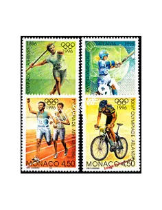 Timbres de MONACO n° 2051 à 2054 - Jeux Olympiques d'été à Atlanta