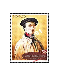 Timbres de MONACO n° 2068 - Jean-Baptiste Corot