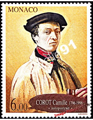 Timbres de MONACO n° 2068 - Jean-Baptiste Corot