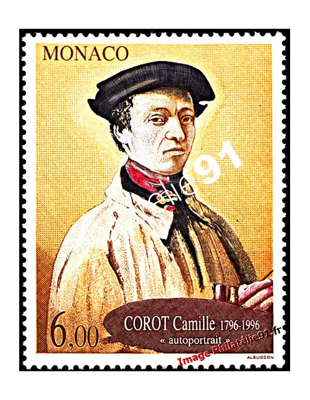 Timbres de MONACO n° 2068 - Jean-Baptiste Corot