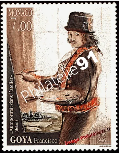 Timbres de MONACO n° 2069 - Francisco Goya - Tableau