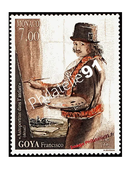 Timbres de MONACO n° 2069 - Francisco Goya - Tableau