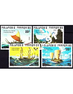 POLYNESIE - n°  111 à 114 ** - Thème bateaux