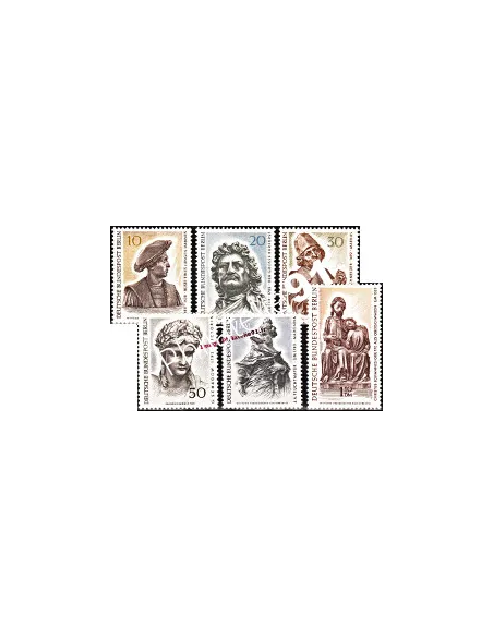 Timbres de BERLIN n° 278 à 283 - Thématique: ART