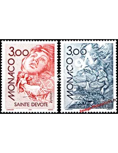 MONACO, n° 2104 à 2105 neufs, collection timbres Monaco