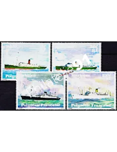 POLYNESIE - n°  124 à 127 ** - Thème bateaux
