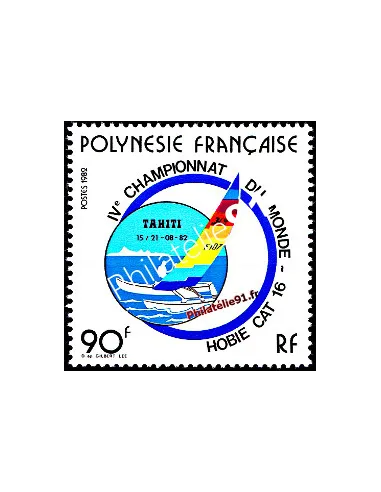 POLYNESIE - n°  184 ** - Championnat du monde de voiliers - Catamaran