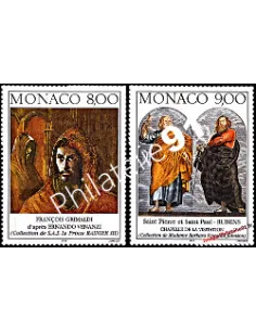 MONACO - n° 2127 et 2128 - Série Arts - François Grimaldi - Saint Pierre et Saint Paul
