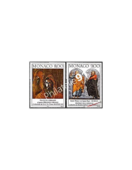 MONACO - n° 2127 et 2128 - Série Arts - François Grimaldi - Saint Pierre et Saint Paul