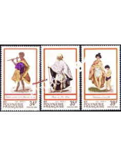 POLYNESIE - n°  216 à 218 ** - Thème folklore