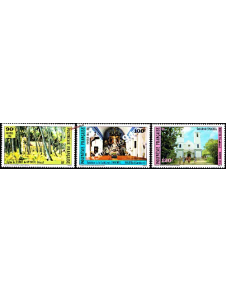 POLYNESIE - n°  243 à 245 - Thème religion