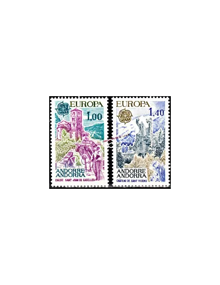 Timbres d'ANDORRE FRANÇAIS n° 261 à 262 -  Thématique : EUROPA - Paysages