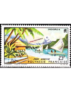 Timbre neuf de POLYNÉSIE - P.A. n° 9, timbres des Dom-Tom
