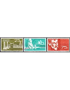 Timbres de POLYNÉSIE - P.A. n°  11 à 13, Art, timbres des Dom-Tom