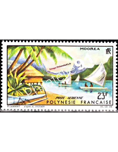 Timbre neuf de POLYNÉSIE - P.A. n° 9, timbres des Dom-Tom