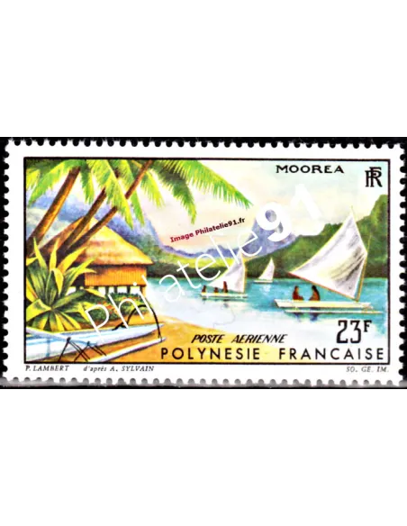 Timbre neuf de POLYNÉSIE - P.A. n° 9, timbres des Dom-Tom