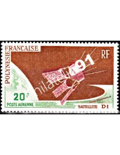 Timbre neuf de POLYNÉSIE - P.A. n°  19. Thématique : Espace