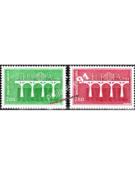 Timbres  d'Andorre Français n° 329 à 330, collection timbre europe