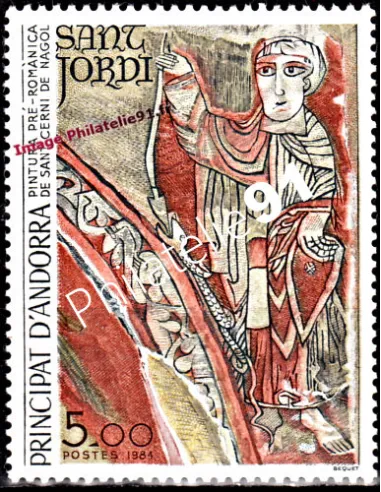 Timbre d'Andorre Français n° 334 - Thématique: ART