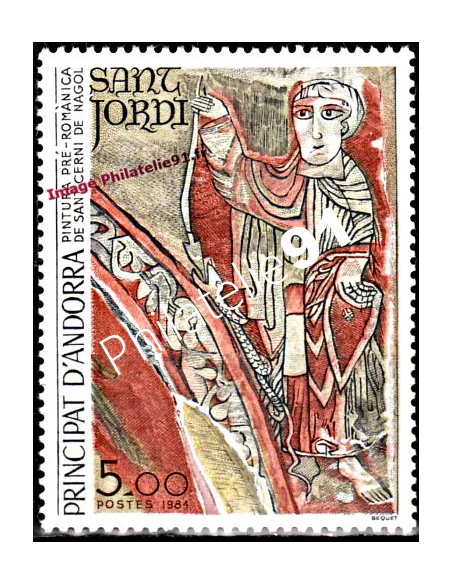 Timbre d'Andorre Français n° 334 - Thématique: ART