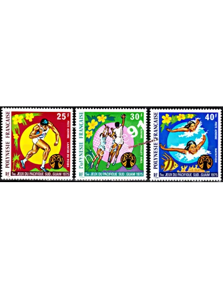 POLYNESIE - PA n°   93  à 95  ** - 5ème Jeux sportifs du Pacifique-Sud
