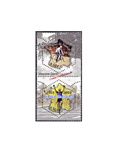 Timbre n° 3582P - Cyclisme. Tour de France. Paire verticale