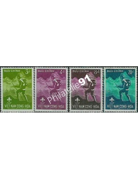 SUD VIET-NAM - Série n° 126 à 129 - Scouts