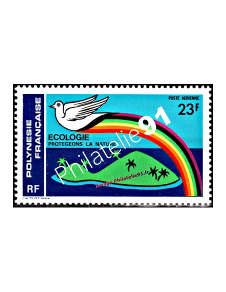 Timbre de POLYNÉSIE P.A. n° 141, animaux, timbres des Dom-Tom