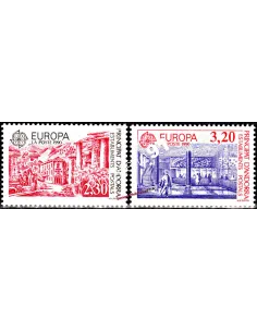 Timbres  d'Andorre Français n° 388 à 389 -  Thématique : Europa