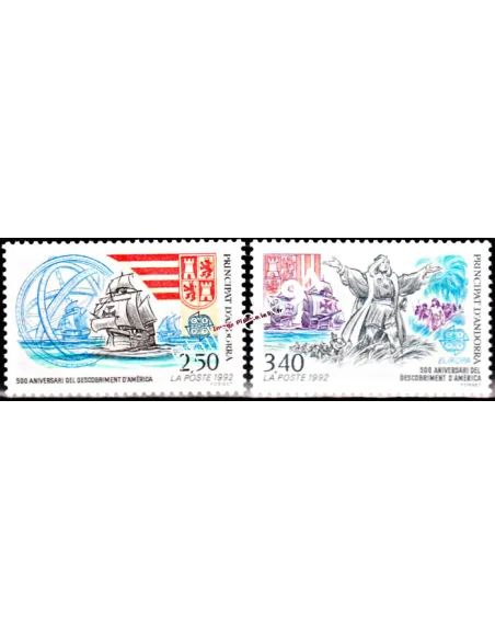 Timbres  d'Andorre Français n° 416 à 417 -  Thématique : Europa
