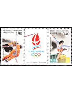 Timbres  d'Andorre Français n° 414A - Thématique Jeux olympique.