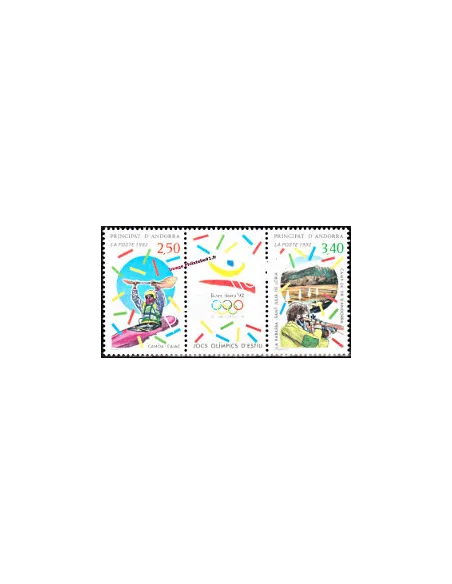 Timbres  d'Andorre Français n° 419A - Thématique Jeux olympique.