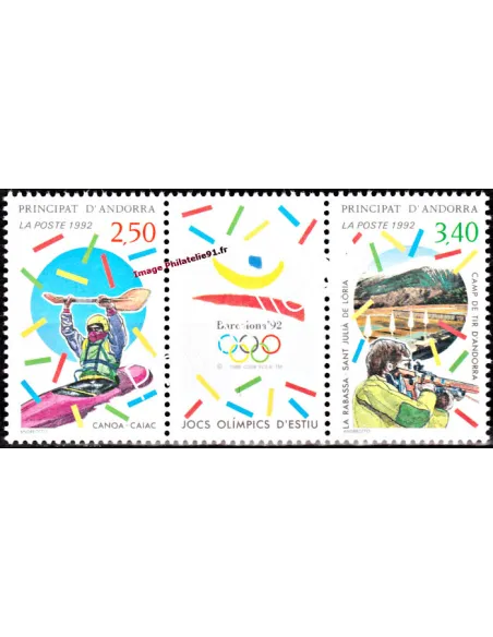 Timbres  d'Andorre Français n° 419A - Thématique Jeux olympique.
