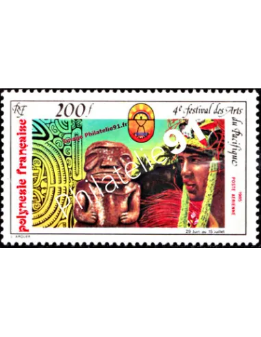 Timbre neuf de POLYNÉSIE - P.A. n° 187. thématique : Art