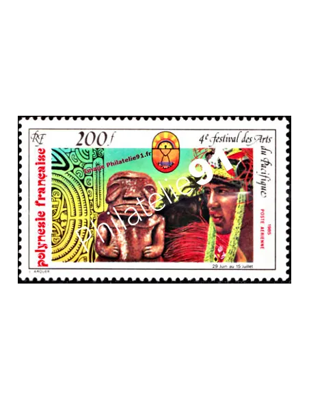 Timbre neuf de POLYNÉSIE - P.A. n° 187. thématique : Art
