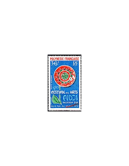 Timbre de POLYNÉSIE P.A. n° 63, Arts du Pacifique-Sud, Dom-Tom