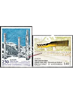 Timbres d'Andorre Français n° 430 à 31 - Thématiques: Art et EUROPA