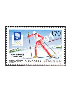 Timbres  d'Andorre Français n° 441 - Thématique Jeux olympique.
