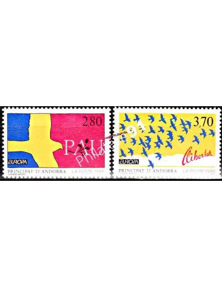 Andorre Français, n° 457 à 458, Europa 1995, Collection timbres Europe