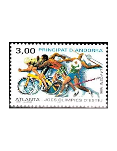 Timbre d'Andorre Français n° 479 - Thématique: J.O