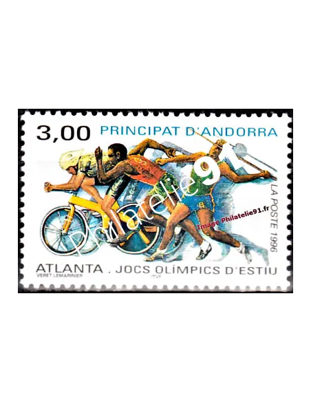 Timbre d'Andorre Français n° 479 - Thématique: J.O