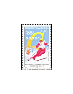 Timbre d'Andorre Français n° 498 - Thématique: J.O
