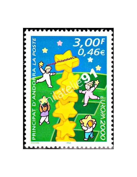 Timbre d'Andorre Français n° 529- Thématique : Europa