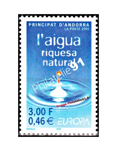 Timbre d'Andorre Français n° 546 - Thématiques: Europa