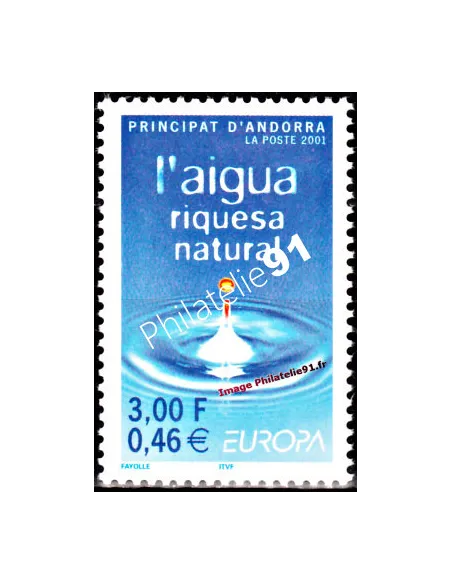 Timbre d'Andorre Français n° 546 - Thématiques: Europa
