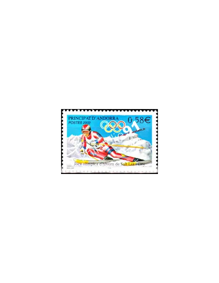 Timbre d'Andorre Français n° 566 - Thématique: J.O