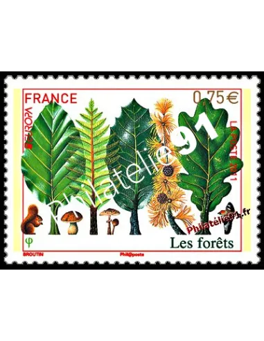 Timbre de France n° 4551 - EUROPA 2011 - Les forêts