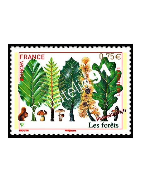 Timbre de France n° 4551 - EUROPA 2011 - Les forêts