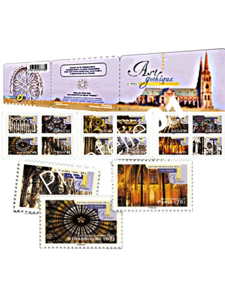 Timbres français autoadhésifs n° 552 à 563 - BC 552 - Art gothique